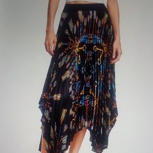 Pleated asymmetrical skirt ( nwot)